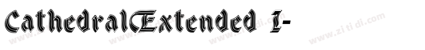 CathedralExtended I字体转换